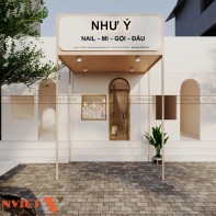 Thiết kế tiệm nail Như Ý rộng 21m2 tại TPHCM 